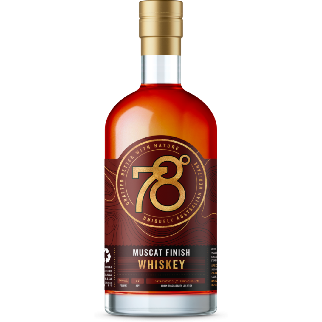 78 Degrees With The Muscat Finish Australian Whisky 700Ml