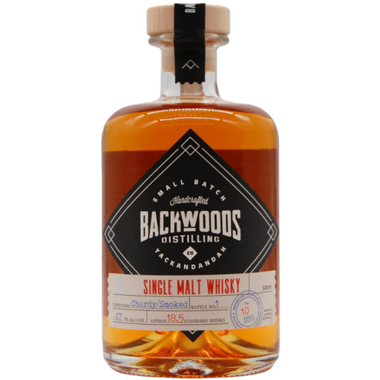 Backwoods Single Malt Batch 10 Ex Chardonnay Cask Smoked Red