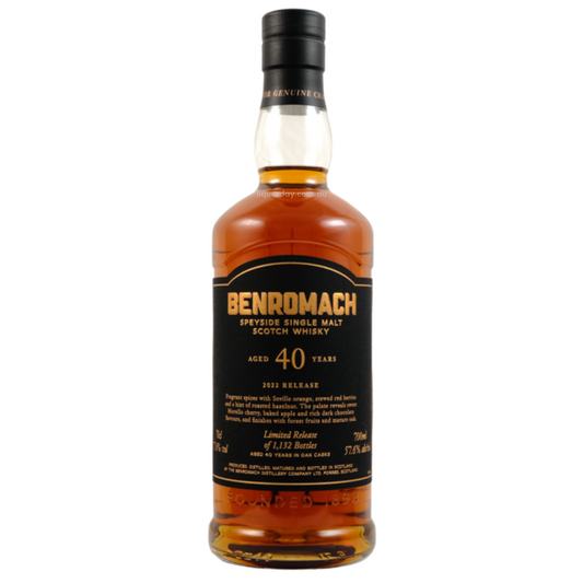 Benromach 40 Years Old Speyside Single Malt Scotch Whisky 700Ml