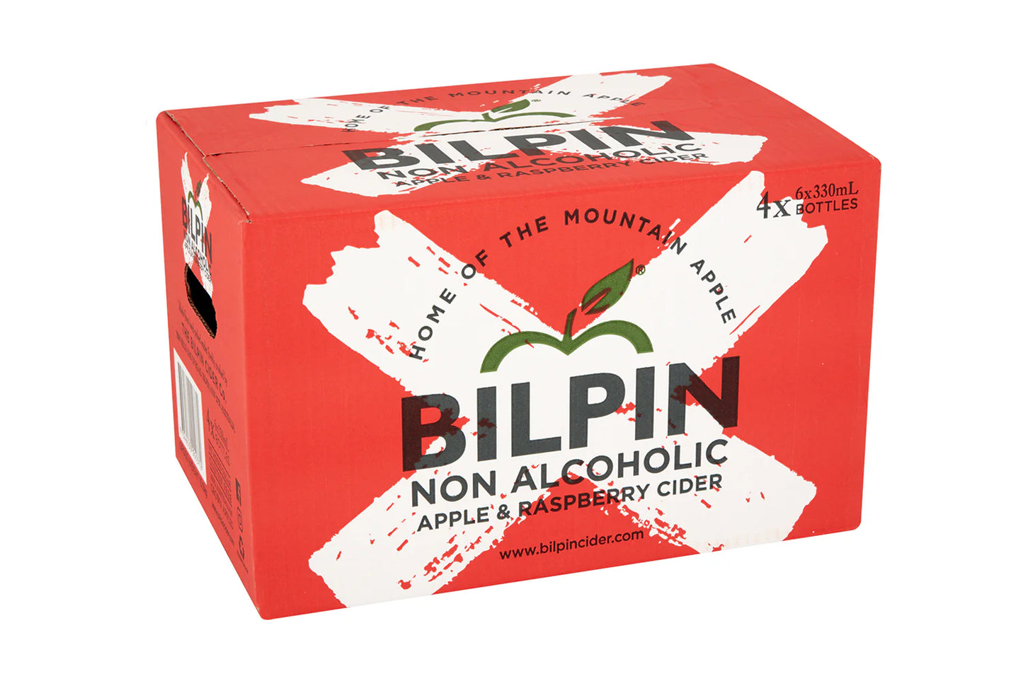 Bilpin Non Alcoholic Apple & Raspberry 330Ml - Pack Of 24