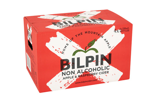 Bilpin Non Alcoholic Apple & Raspberry 330Ml - Pack Of 24