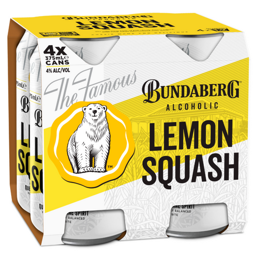 Bundaberg Lemon Squash 375ml - Pack of 24