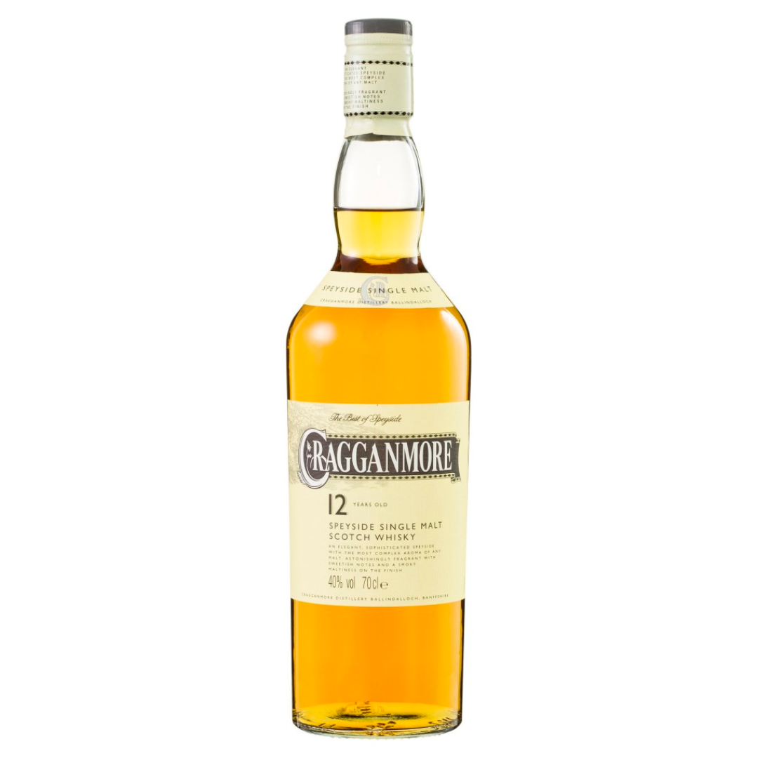 Cragganmore 12 Year Old Speyside Single Malt Scotch Whisky 700mL