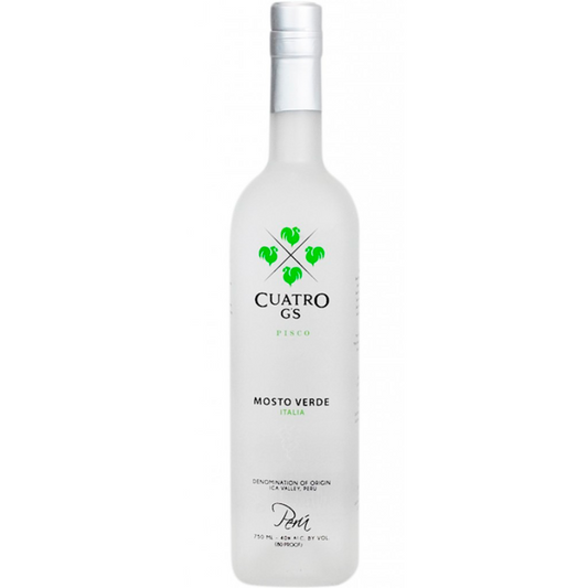 Cuatro G'S Pisco Mosto Verde Italia 750mL