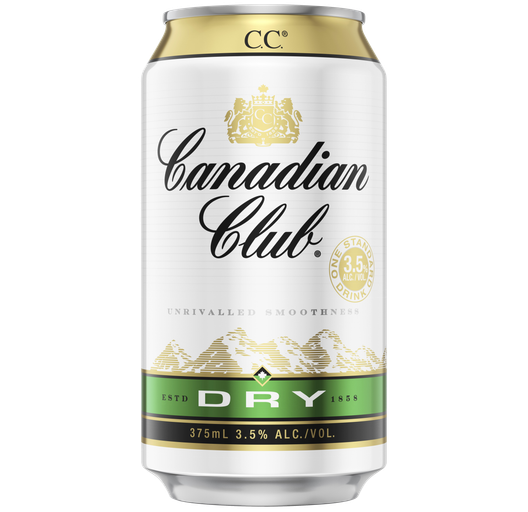 Canadian Club Whisky & Dry 375Ml (24 Pack)