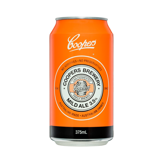 Coopers Mild Ale Cans 375ml 24 Pack