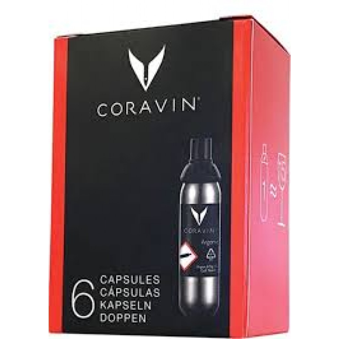 Coravin Sparkling Wine Co2 Gas Capsules 6 Pack