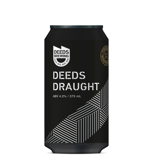 Deed Brewing Draught Lager Cans 375Ml - Pack Of 24