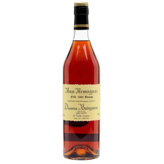 Domaine Boingneres 1986 Bas Folle Blanche 49% Armagnac 700Ml