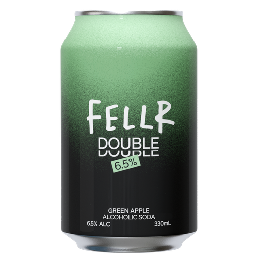 Fellr Double Alcoholic Soda Green Apple 330Ml - Pack Of 24