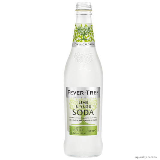 Fever Tree Lime And Yuzu Soda 500Ml - Pack Of 8