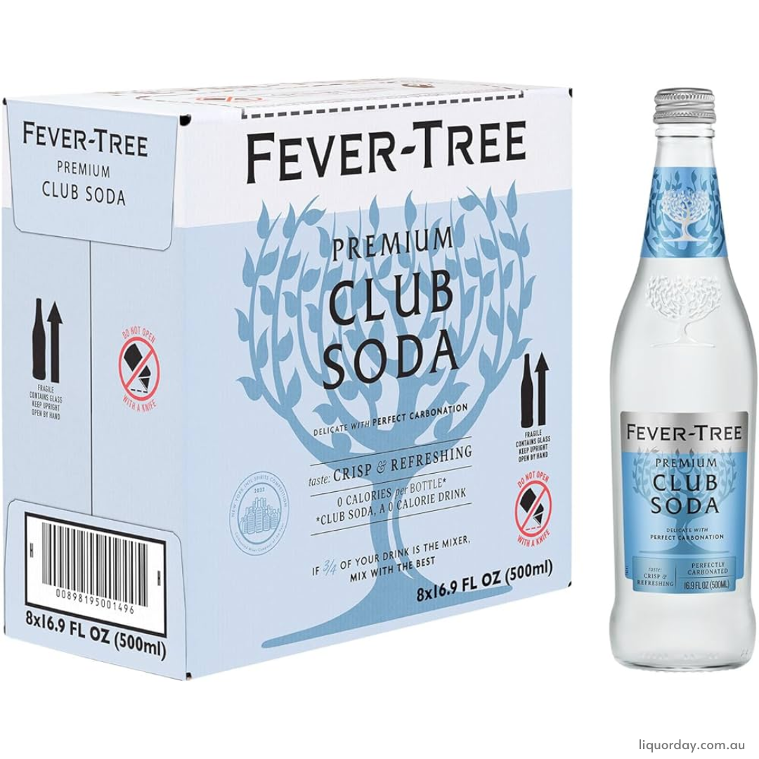 Fever Tree Premium Soda Water 500Ml - Pack Of 8