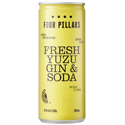 Four Pillars Fresh Yuzu Gin & Soda 250mL- 24 PACK
