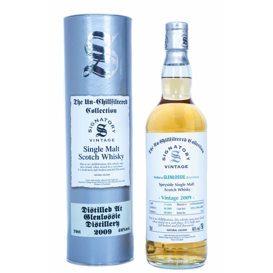 Glenlossie 2009 Aged 13 Years Single Malt Scotch Whisky - Un-Chillfiltered Collection Signatory Vintage (700ml)