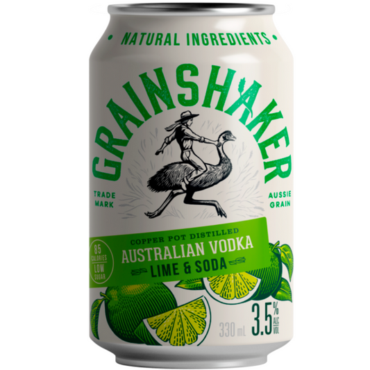Grainshaker Lime & Soda 330ml - pack of 24