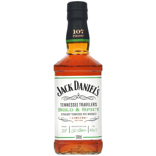 Jack Daniels Tennessee Travelers Bold & Spicy Rye Whiskey 500ml