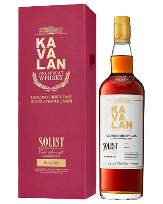 Kavalan Solist Oloroso Sherry Cask Strength Single Malt Taiwanese Whisky 700Ml