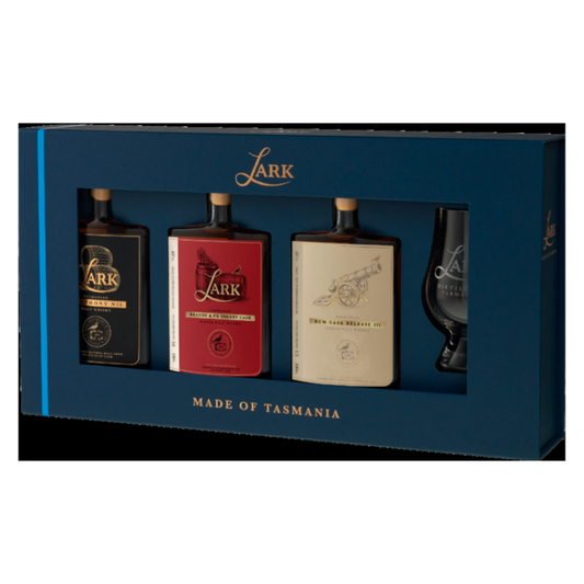 Lark Distillery Fathers Flight Gift Pack With Glencairn 3X100Ml