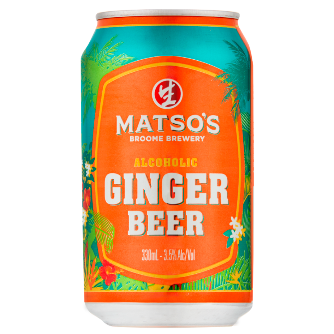 Matsos Alcoholic Ginger Beer Cans 330ml - 24 Pack