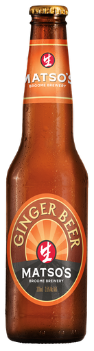 Matso's Ginger Beer Bottle 330mL 24 Pack