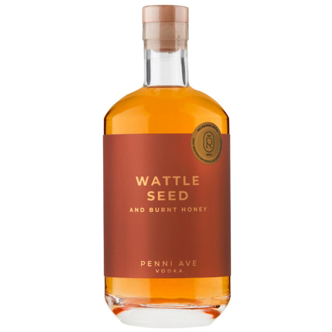 Penni Ave Distillery Wattle Seed and Burnt Honey Vodka 700mL