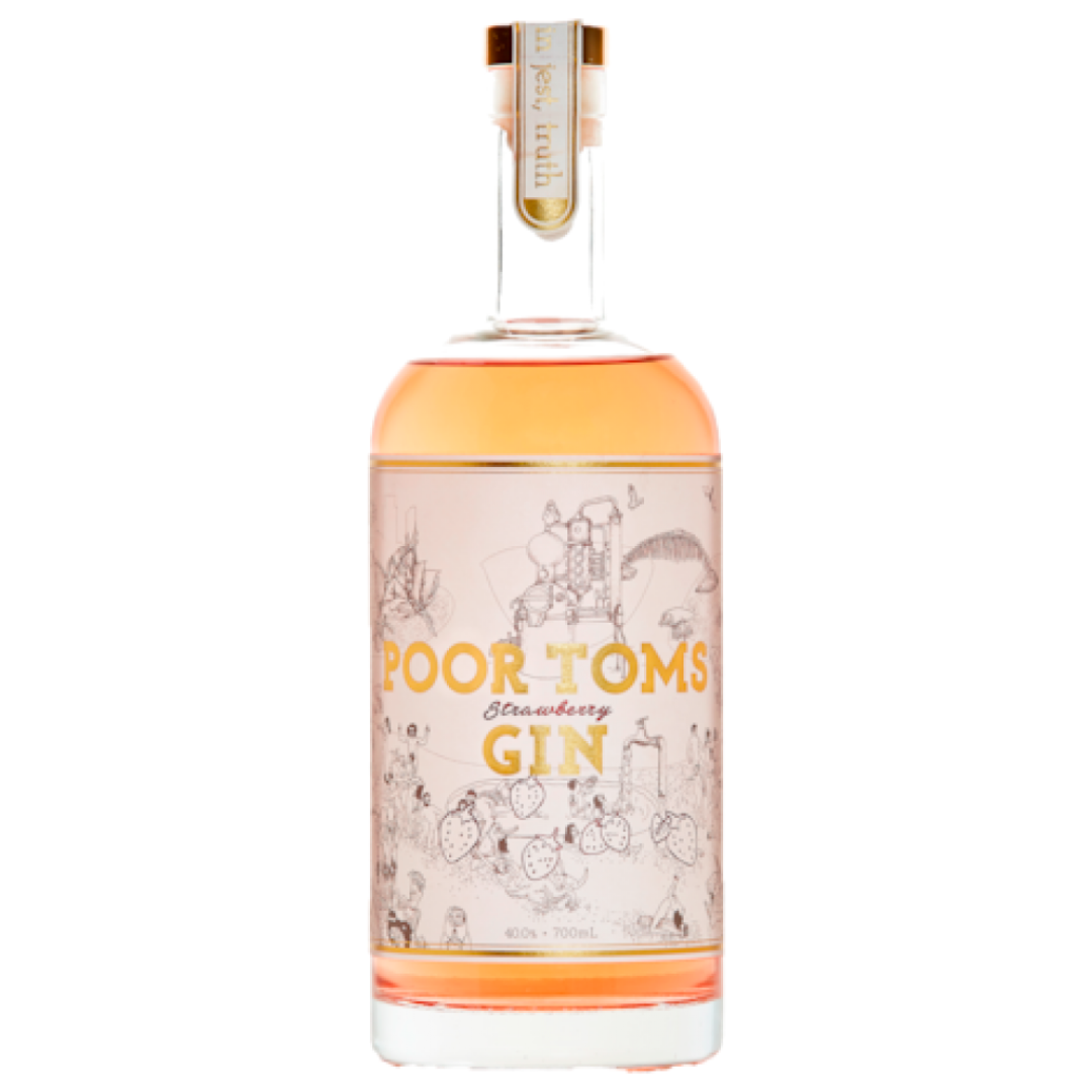 Poor Toms Strawberry Gin 700ml (Best Price)