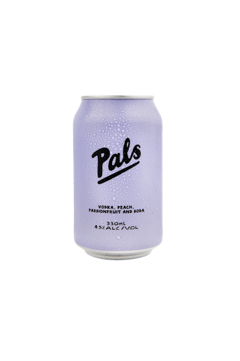 Pals Vodka Peach Passionfruit & Soda 330Ml - Pack Of 12