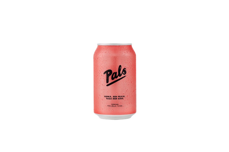 Pals Vodka Red Peach Yuzu & Soda 330Ml - Pack Of 12