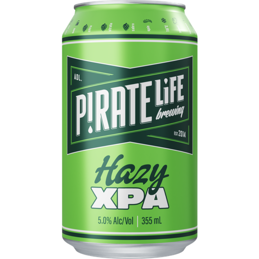 Pirate Life Brewing's Pirate Life Hazy XPA 5.0% 355ml Can 16 Pack