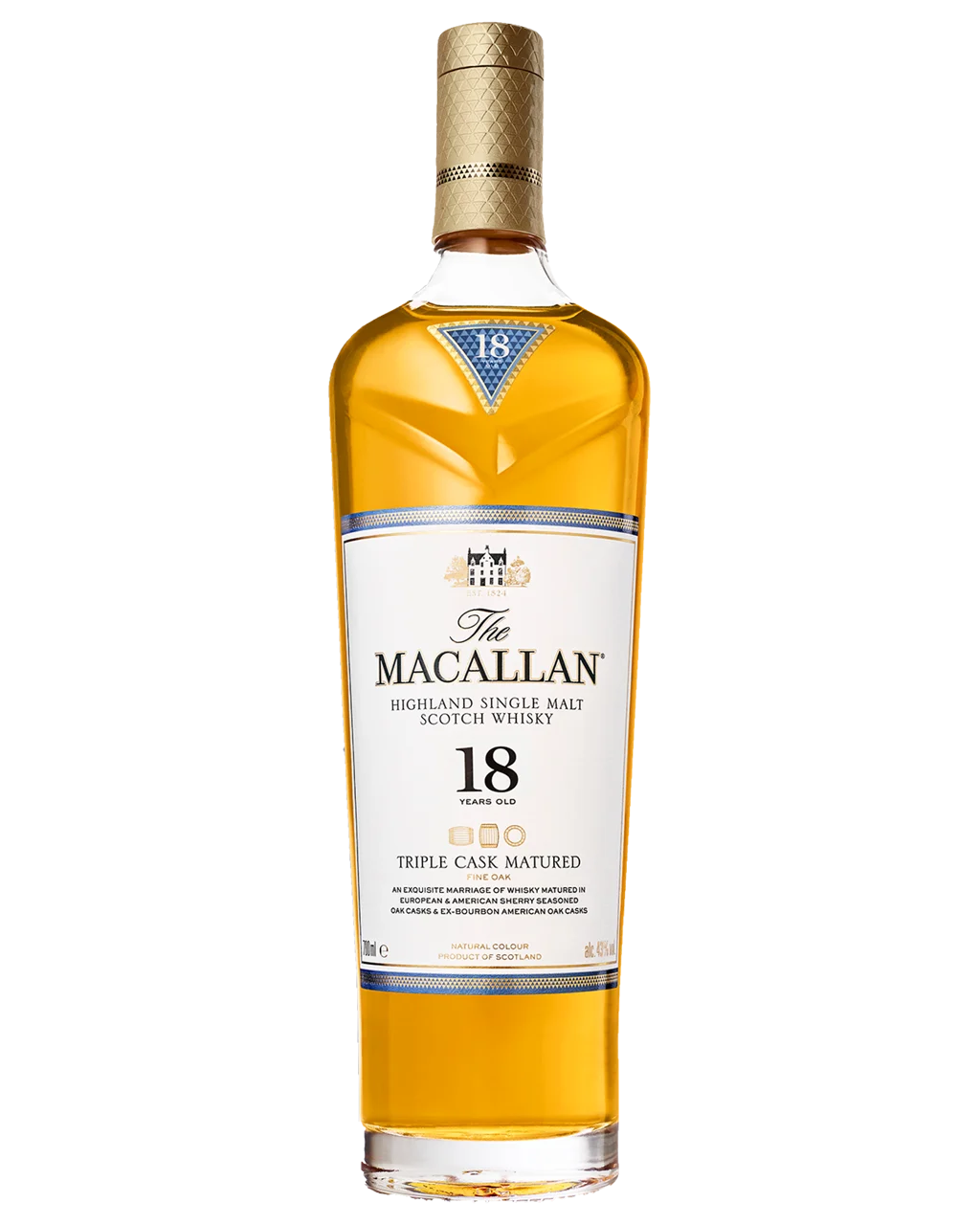 The Macallan 18 Year Old Triple Cask Single Malt Scotch Whisky 700Ml