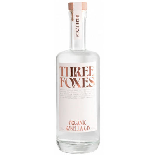 Three Foxes Organic Rosella Gin 40% 700mL