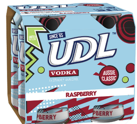 Udl Vodka & Raspberry 375Ml - Pack Of 24
