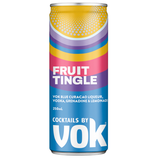 Vok Cocktails Fruit Tingle 250ml - Pack of 24