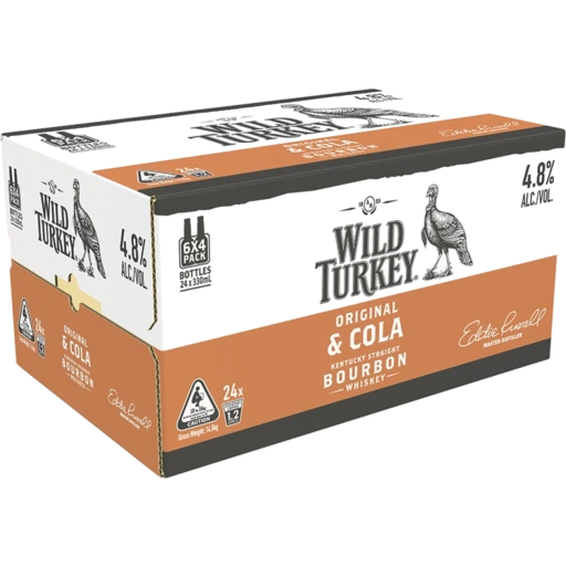 Wild Turkey & Cola Op 330Ml - Pack Of 24