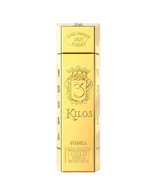3 Kilos Gold Bar Dutch Vodka 1Lt