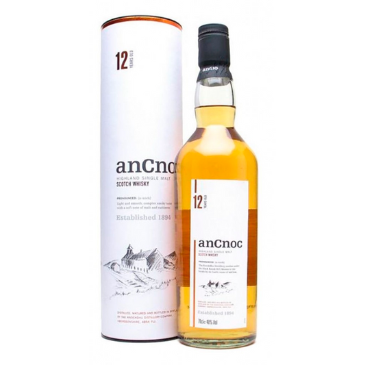 anCnoc 12 Year Old Scotch Whisky 700mL