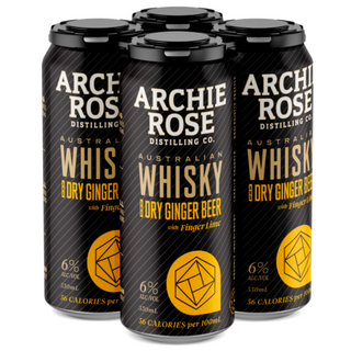 Archie Rose Double Malt Whisky & Dry Ginger Beer W Finger Lime (24 Pack)