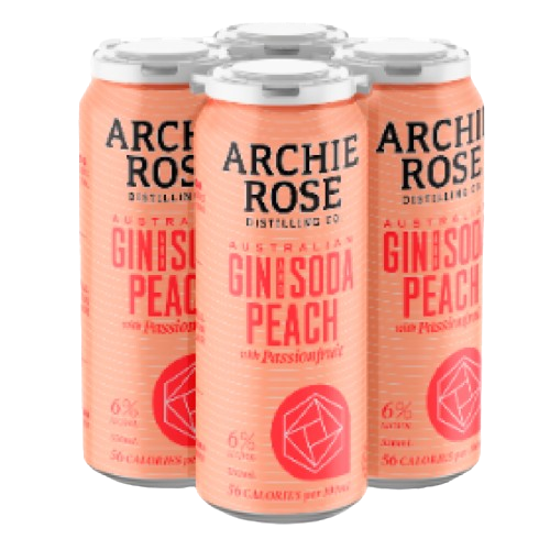 Archie Rose Straight Dry Gin & Peach Soda With Passionfruit 330ml