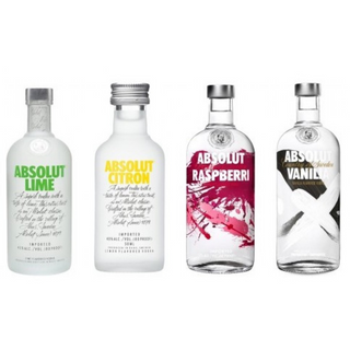 Absolut Flavours With The Miniatures Mixed 4 Pack