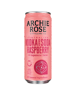 Archie Rose Australian Vodka & Soda Raspberry with Japanese Yu (24 Pack)