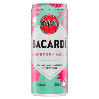 Bacardi Raspberry Mojito 250ml - 24 Pack
