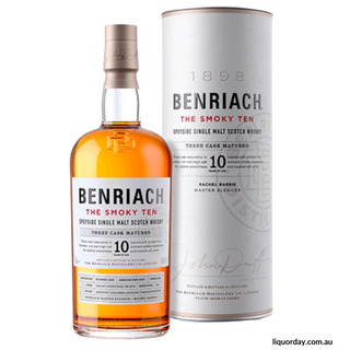 Benriach 10 Years Old Smoky 46% Speyside Single Malt Scotch Whisky 700 Ml