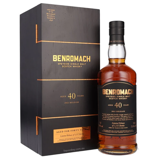 Benromach Heritage 40 Years Old Speyside Single Malt Scotch Whisky 700Ml