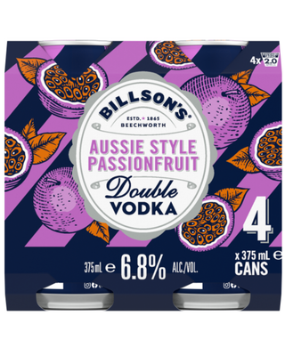 Billson's Vodka Aussie Passionfruit 375ml (24 Pack)
