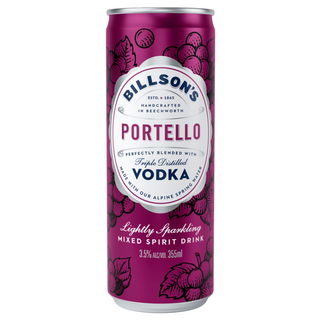 Billson's Vodka Portello Cans 24 x 355ml