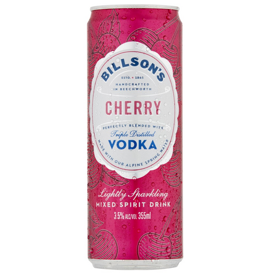Billson's Vodka & Cherry 355ml - Pack of 24