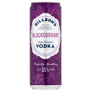 Billson's Vodka with Blackcurrant Cans 355mL - Pack of 24