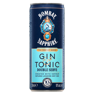 Bombay Sapphire Gin & Tonic Double Serve 250Ml - Pack Of 24