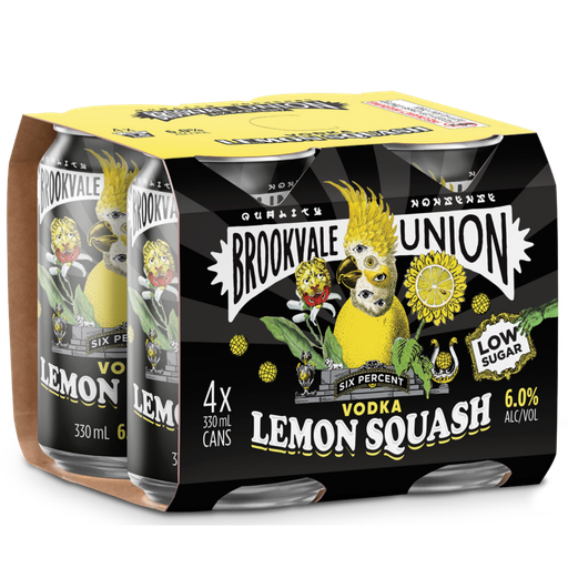 Brookvale Union Lemon Squash 330Ml - Pack Of 24