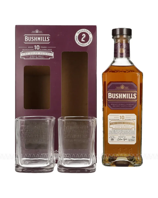 Bushmills 10 Year Old Vino Dulce Reserve Single Malt Scotch Whisky 700ml + 2 Glasses